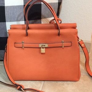 Orange- Satchel handbag
